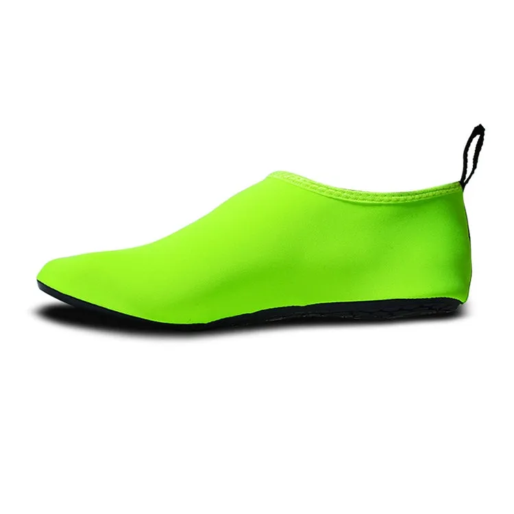 Non-slip Wear-resisting Thick Rubber Sole Diving Shoes and  Socks, One Pair, Size:XL (Green)