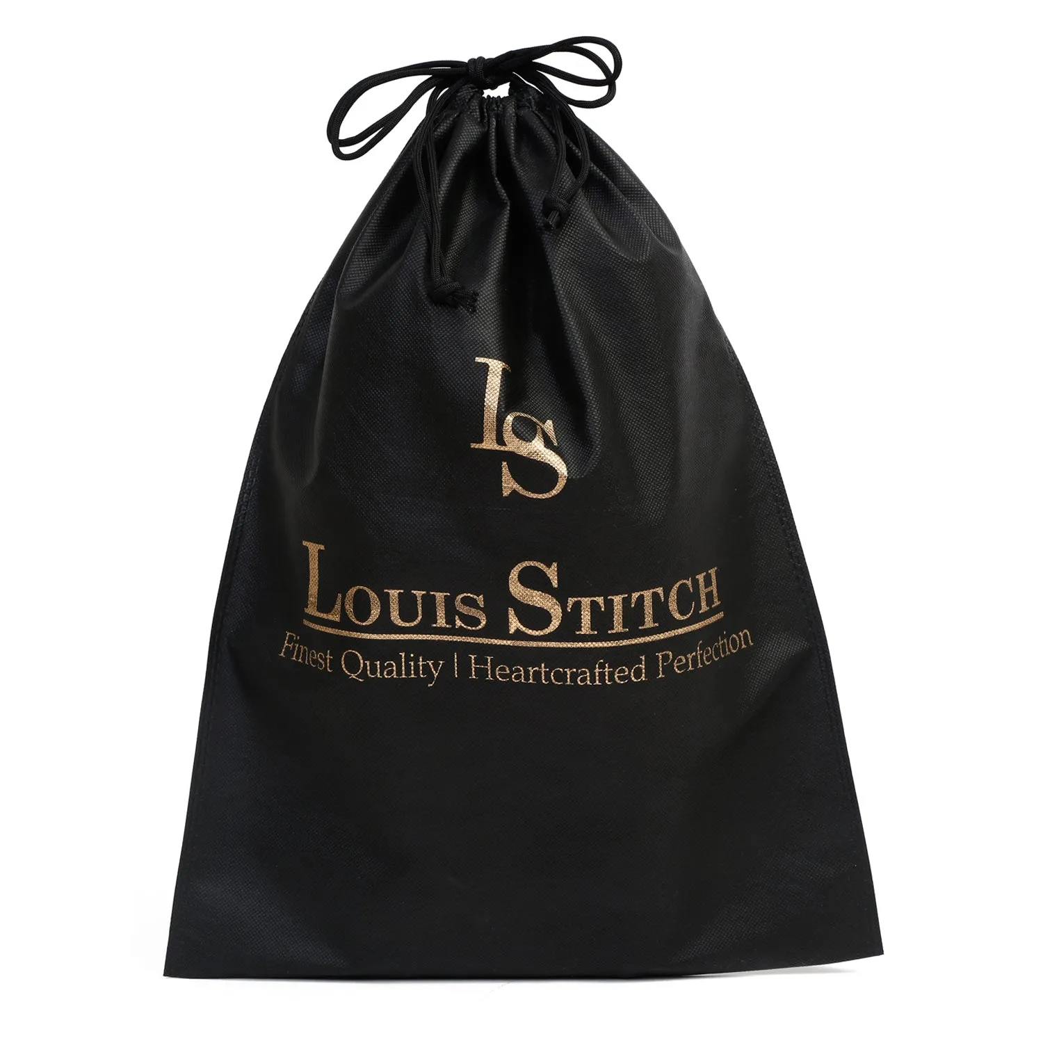 Non Woven Shoe Bag Pack Of  8 Black & Beige Plain - See Thru