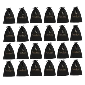 Non Woven Shoe Bag Pack Of  8 Black & Beige Plain - See Thru