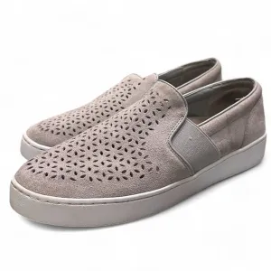 Perforated Slip-On Sneakers Casual Comfort Shoes Gray