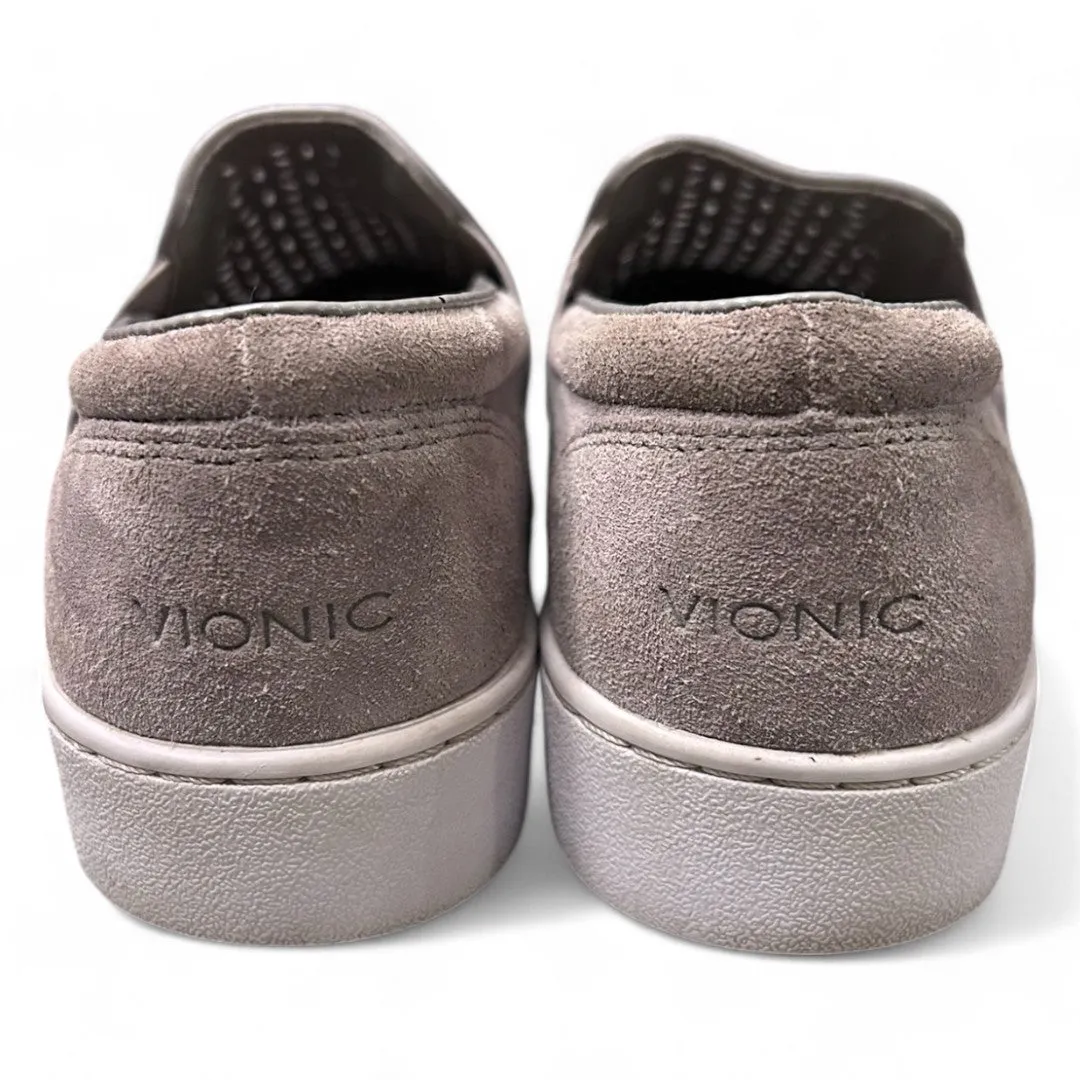 Perforated Slip-On Sneakers Casual Comfort Shoes Gray