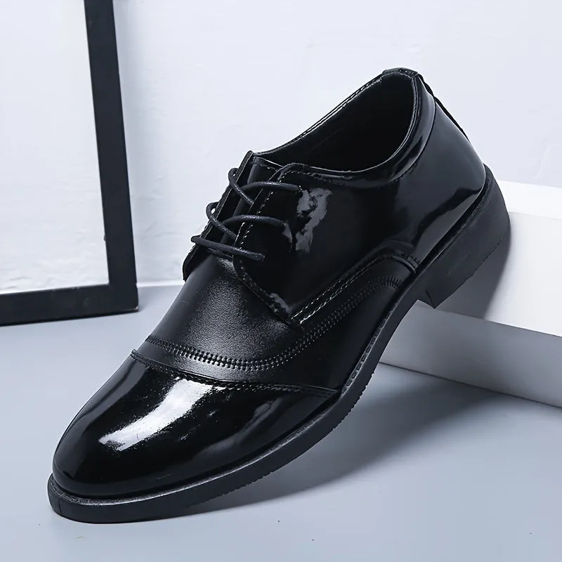 Premium Split Leather Derby Shoes Stylish Durable NonSlip Footwear