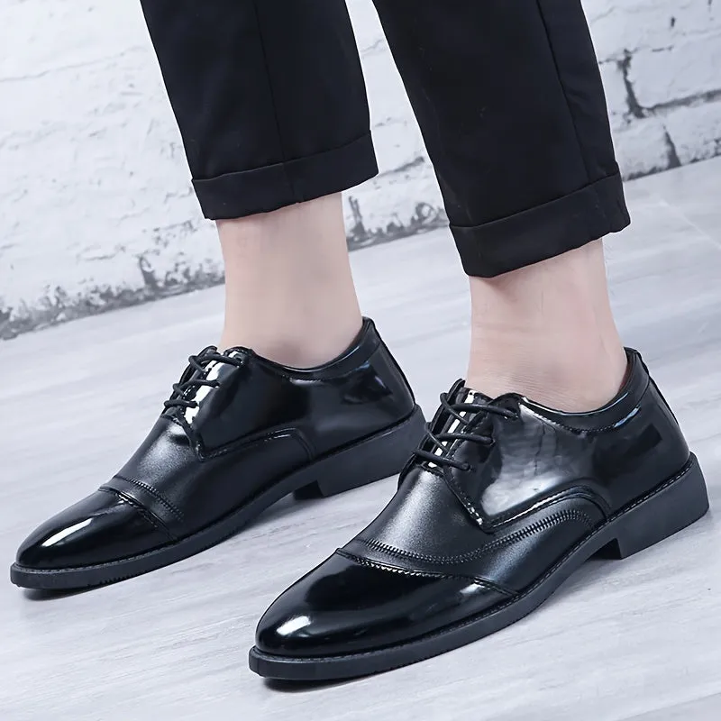 Premium Split Leather Derby Shoes Stylish Durable NonSlip Footwear