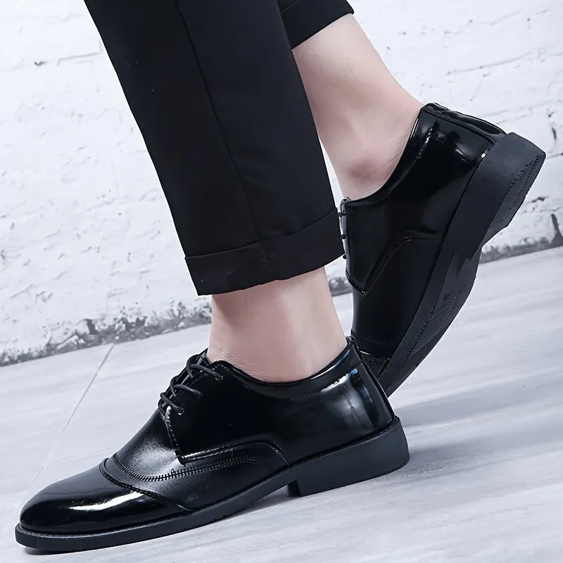 Premium Split Leather Derby Shoes Stylish Durable NonSlip Footwear