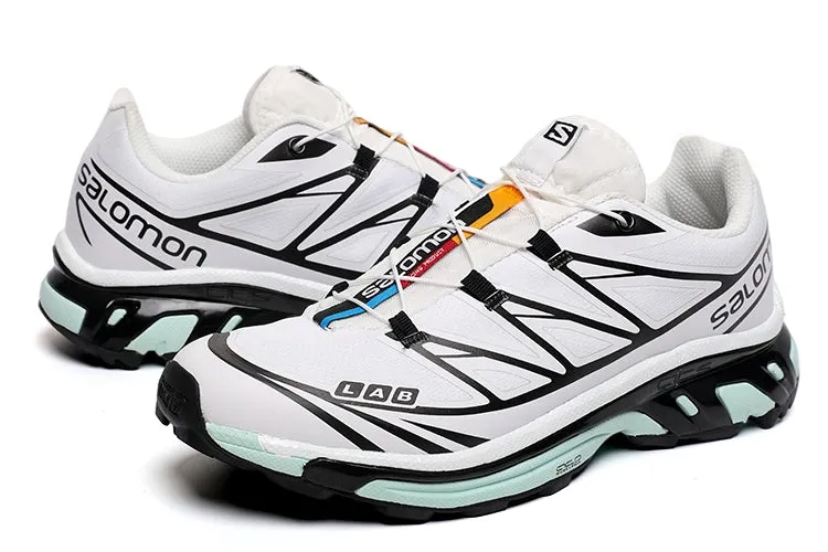 Salomon XT6 ADVANCED Light Running Trainers Black & White