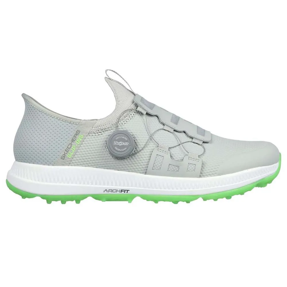Skechers Go Golf Elite 5 Slip In BOA Golf Shoes in Grey/Lime - 214066   FREE SHOE BAG!