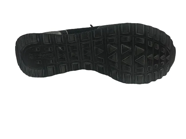 Skechers scarpa sneakers da donna Shimmer Time 117 BLK nero