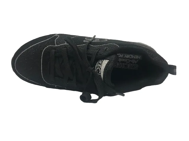 Skechers scarpa sneakers da donna Shimmer Time 117 BLK nero