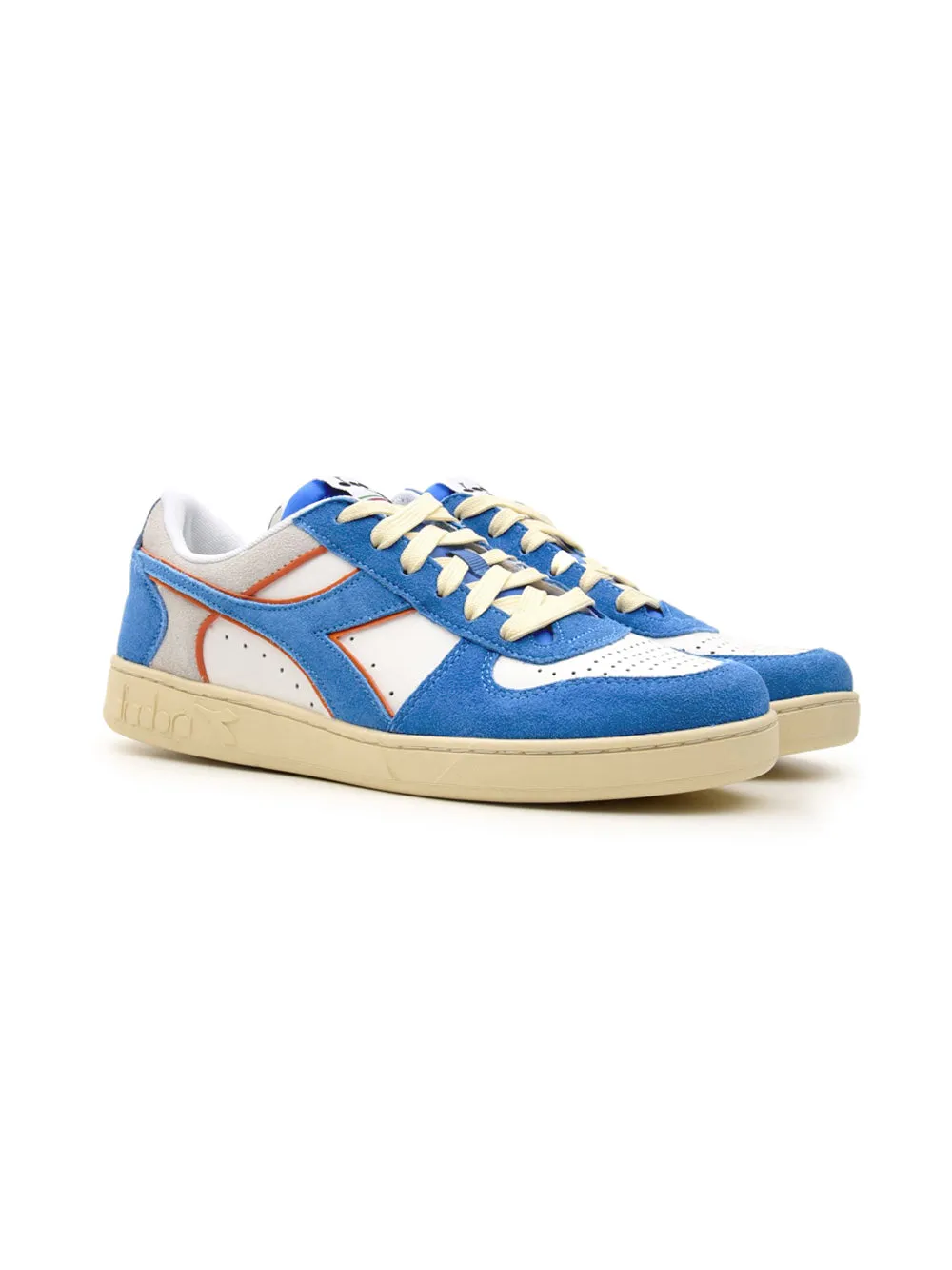 Sneakers Uomo Magic Basket Low Suede Blu