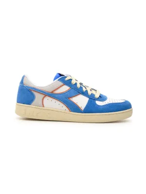 Sneakers Uomo Magic Basket Low Suede Blu