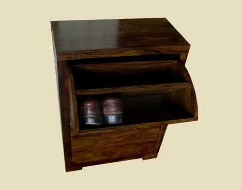 Solid Wood Cube Shoes Rack