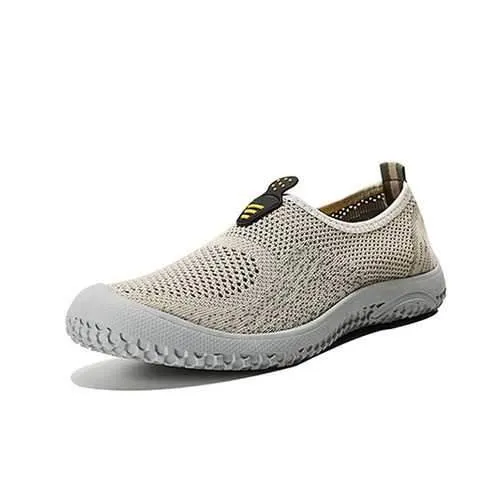 Summer Men Breathable Outdoor Casual Sport Soft Flat Fashion Mesh Athletic Shoes