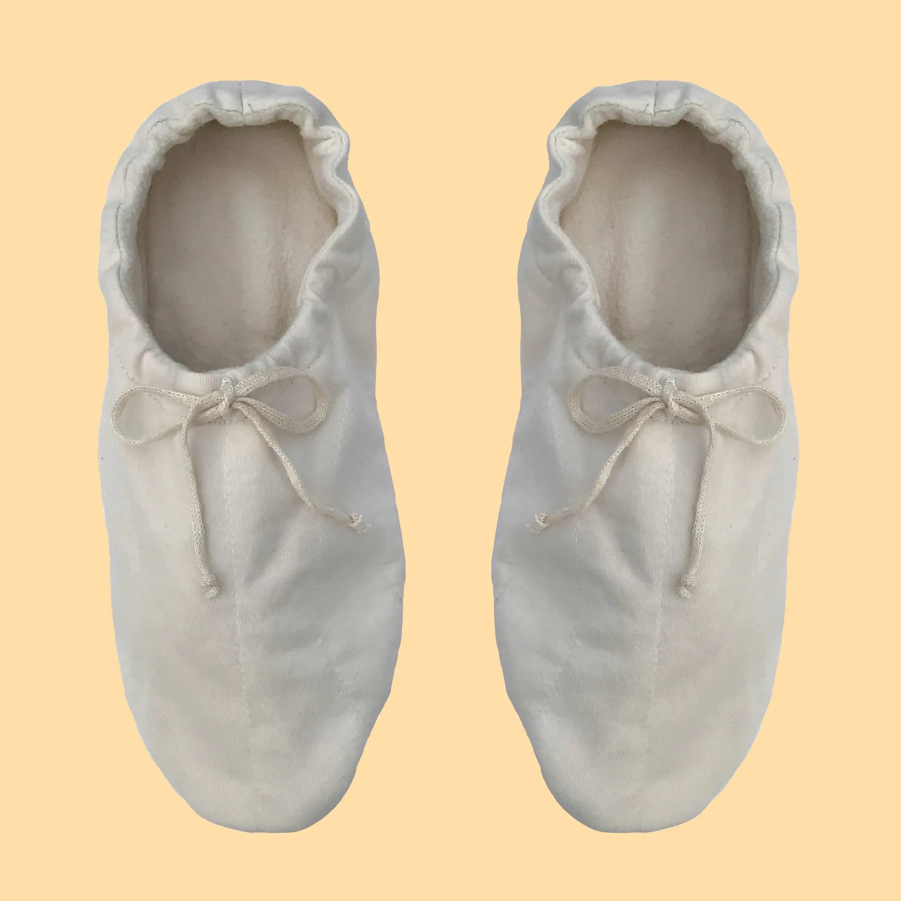 TCHAIKOVSKY Elastic-Free Glue-Free 100% Organic Cotton Fleece House Slippers (100% Biodegradable)