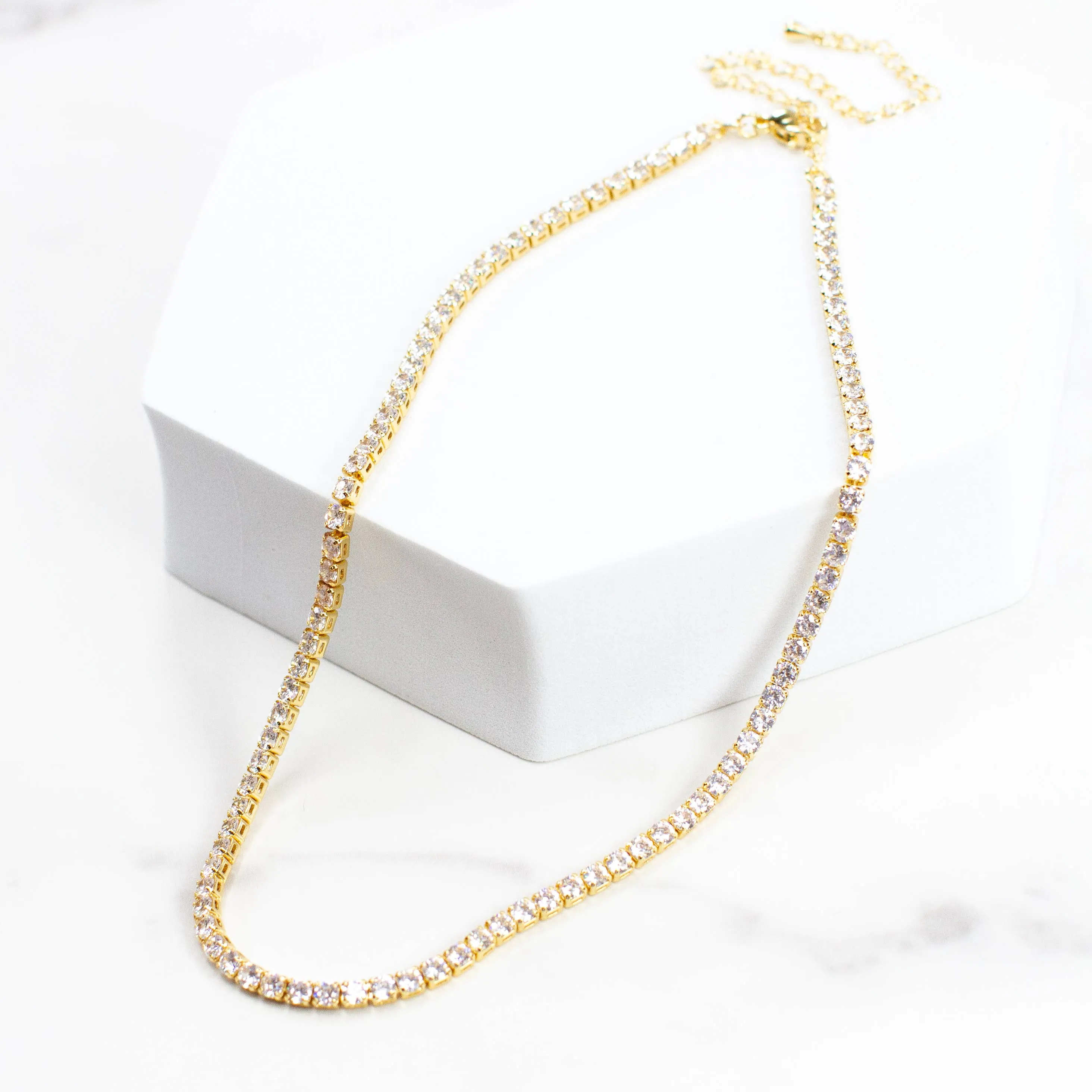 Tennis CZ Necklace