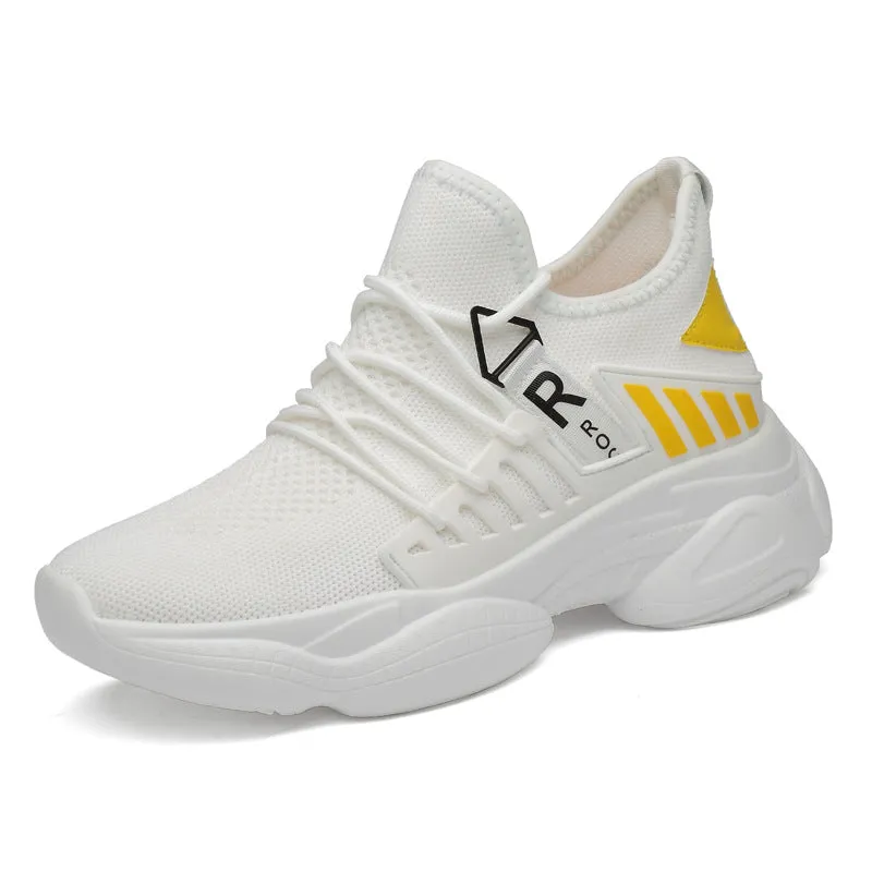 Tide Pumps Hollow Four-sided Stretch Mesh Casual Sports Running Shoes