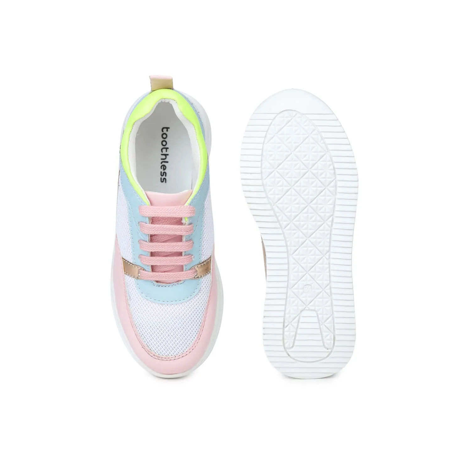 Toothless Kids Girls Multi Color Sports Shoes(TLPGSP3928-4.5-5Y)