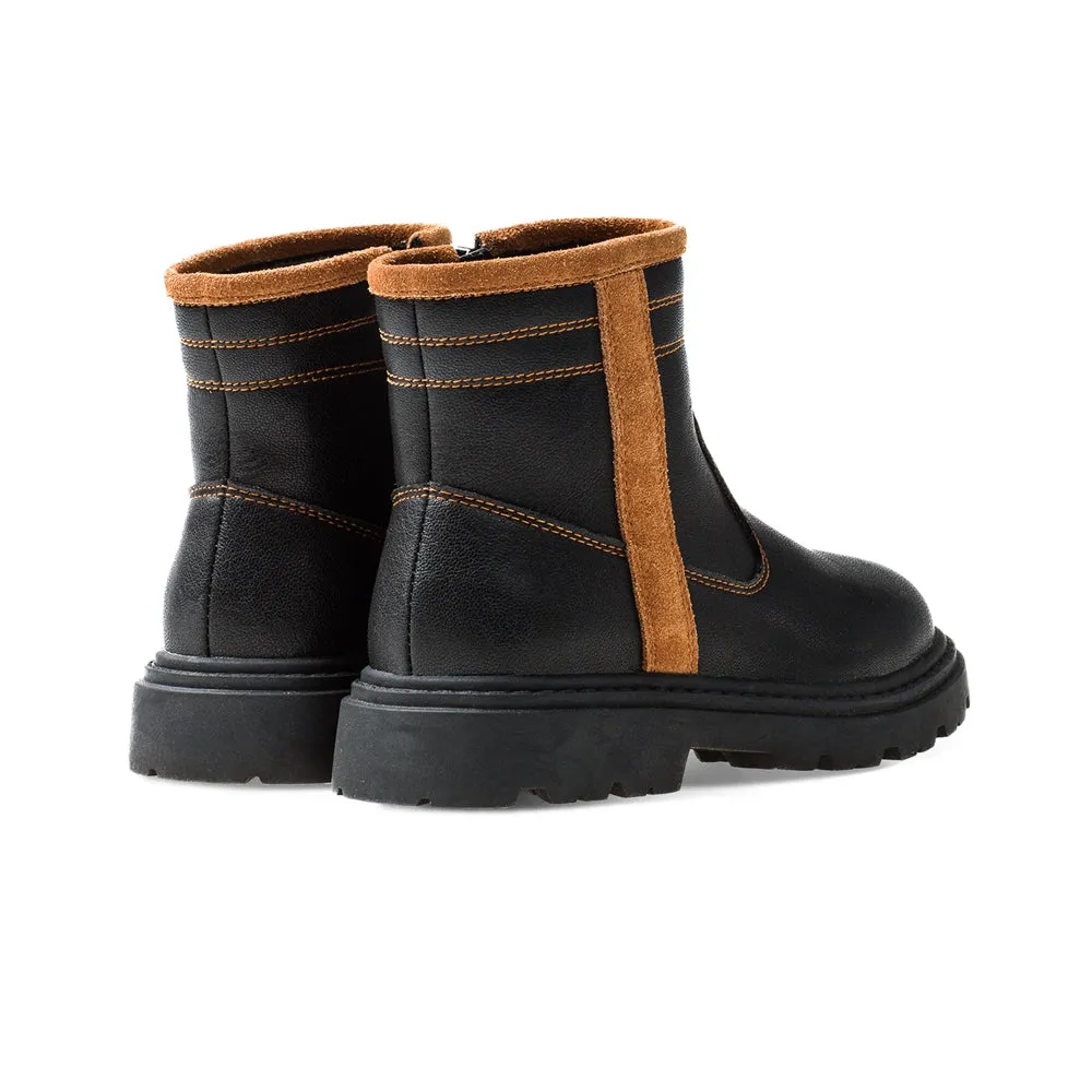 Trim Line Non-Slip Kids Casual Boots