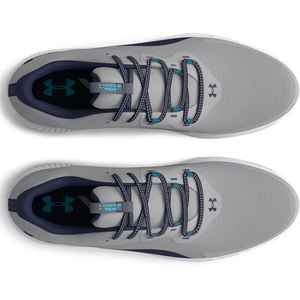 Under Armour Charged Draw 2 Waterproof Spikeless Shoes - Mod Grey/Midnight Navy