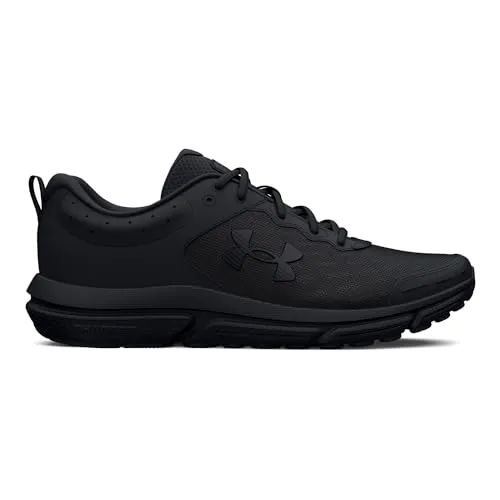 Under Armour Men's Charged Assert 10 Running Shoe, (004) Black/Black/Black, 11.5