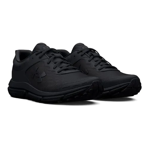 Under Armour Men's Charged Assert 10 Running Shoe, (004) Black/Black/Black, 11.5