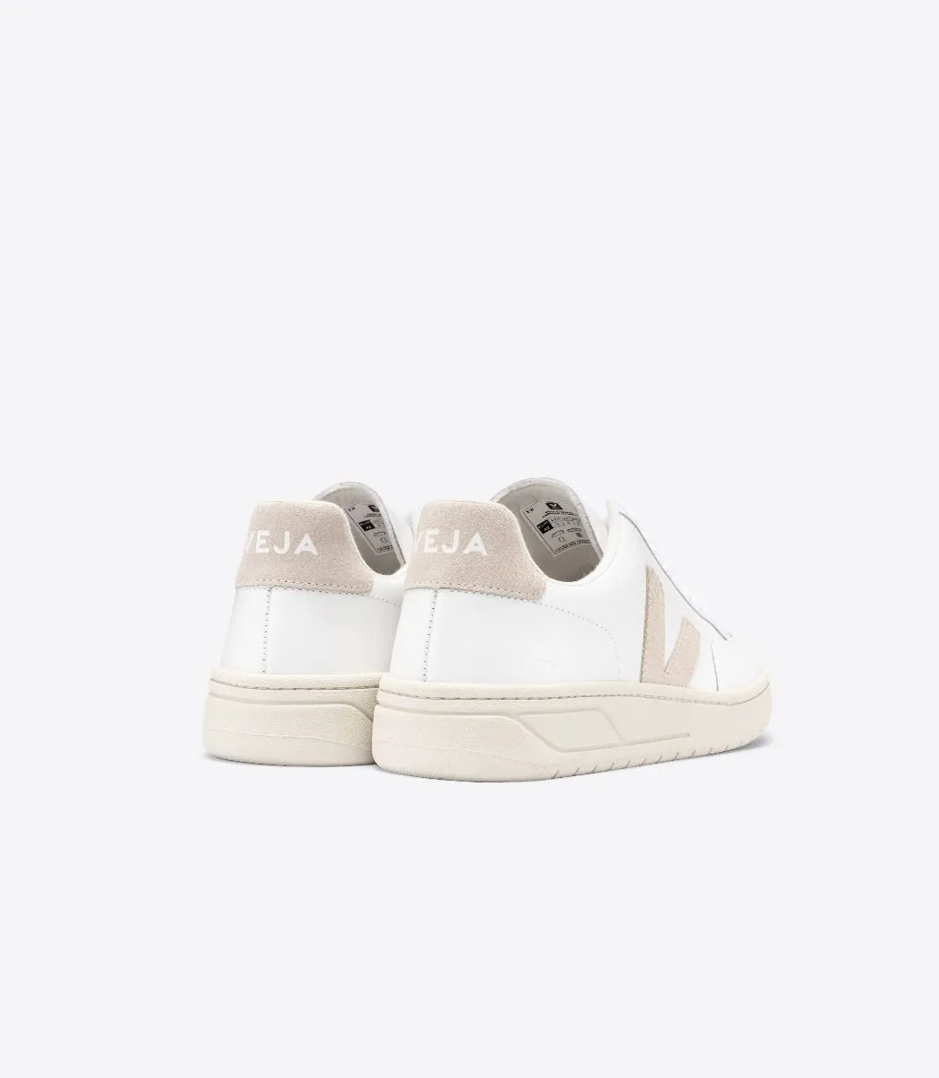 Veja - V-12 Leather Sneakers in Extra White Sable