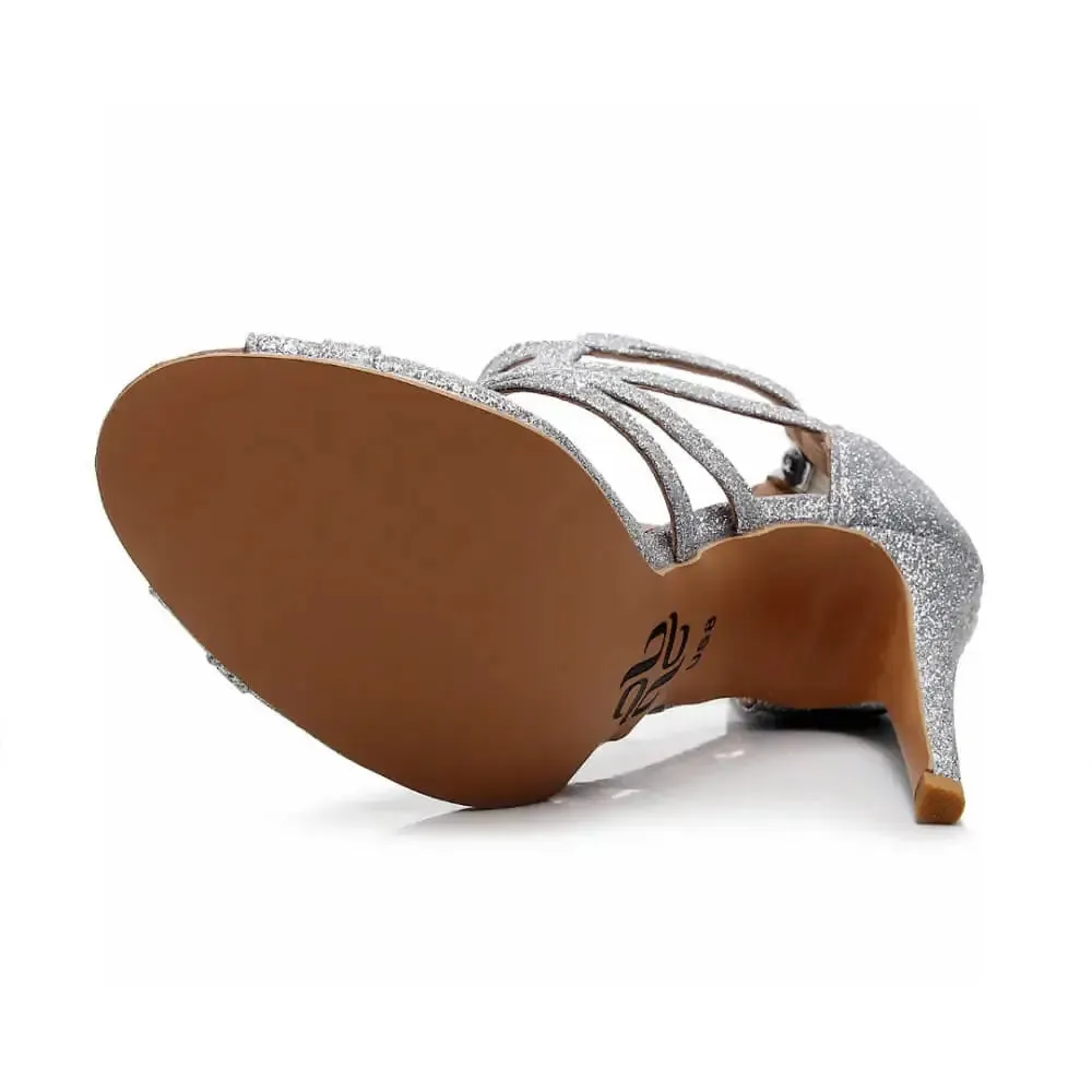 Vera - Cut Out Strappy Open Toe Dance Shoe (Street Sole)