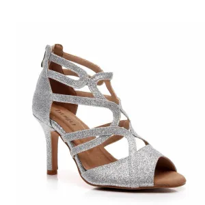 Vera - Cut Out Strappy Open Toe Dance Shoe (Street Sole)