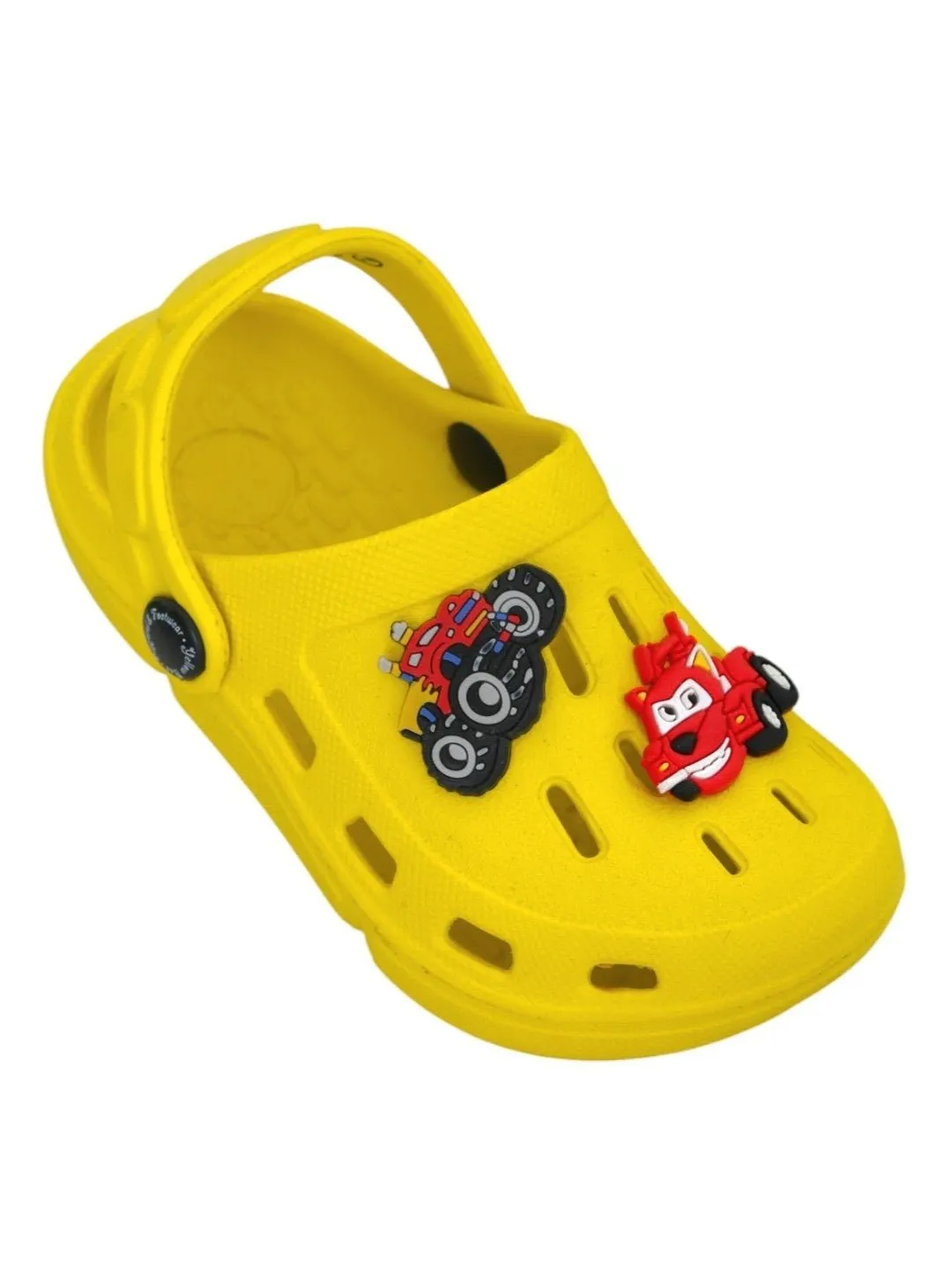 Vibrant Car-Themed Clogs with Fun Cartoon Design for Boys