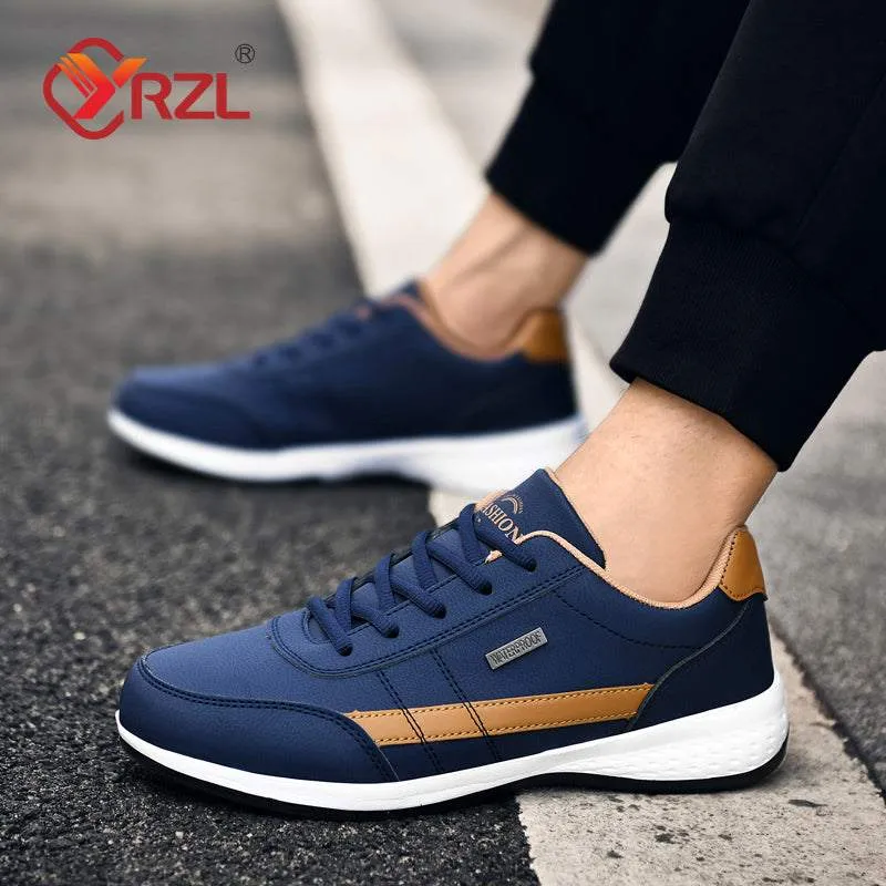 Waterproof Men's Leather Sneakers