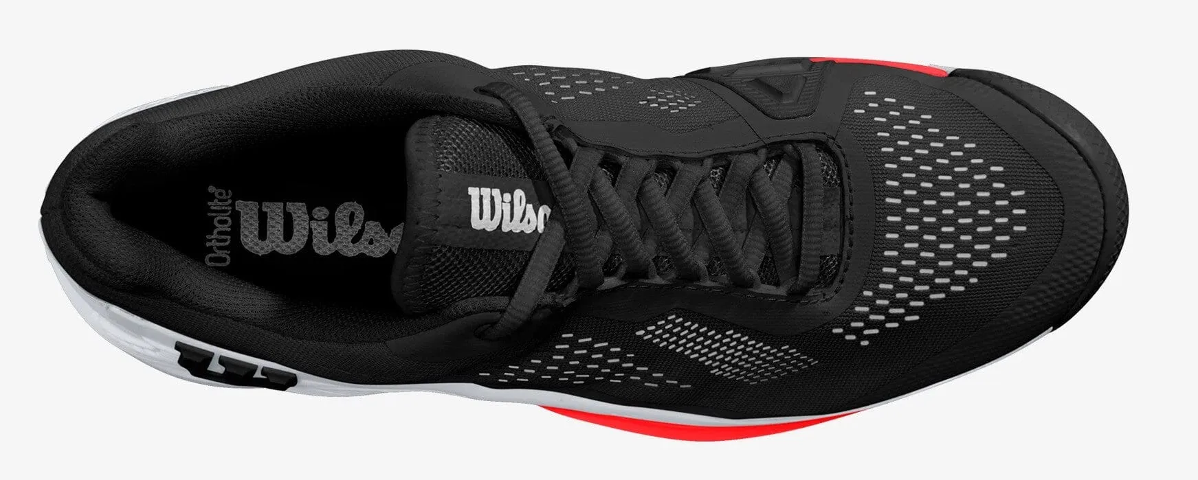 Wilson RUSH PRO 4.0 Black/White/PoppyRed Men's Tennis Shoes