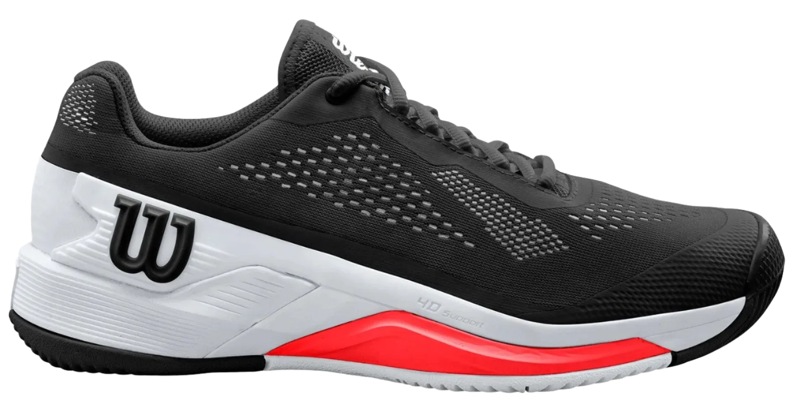 Wilson RUSH PRO 4.0 Black/White/PoppyRed Men's Tennis Shoes