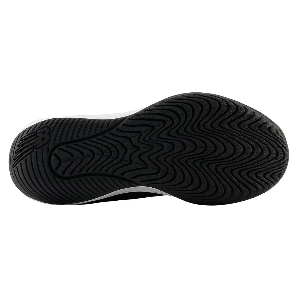 Women's 696v6 D Width Tennis Shoes Black and White