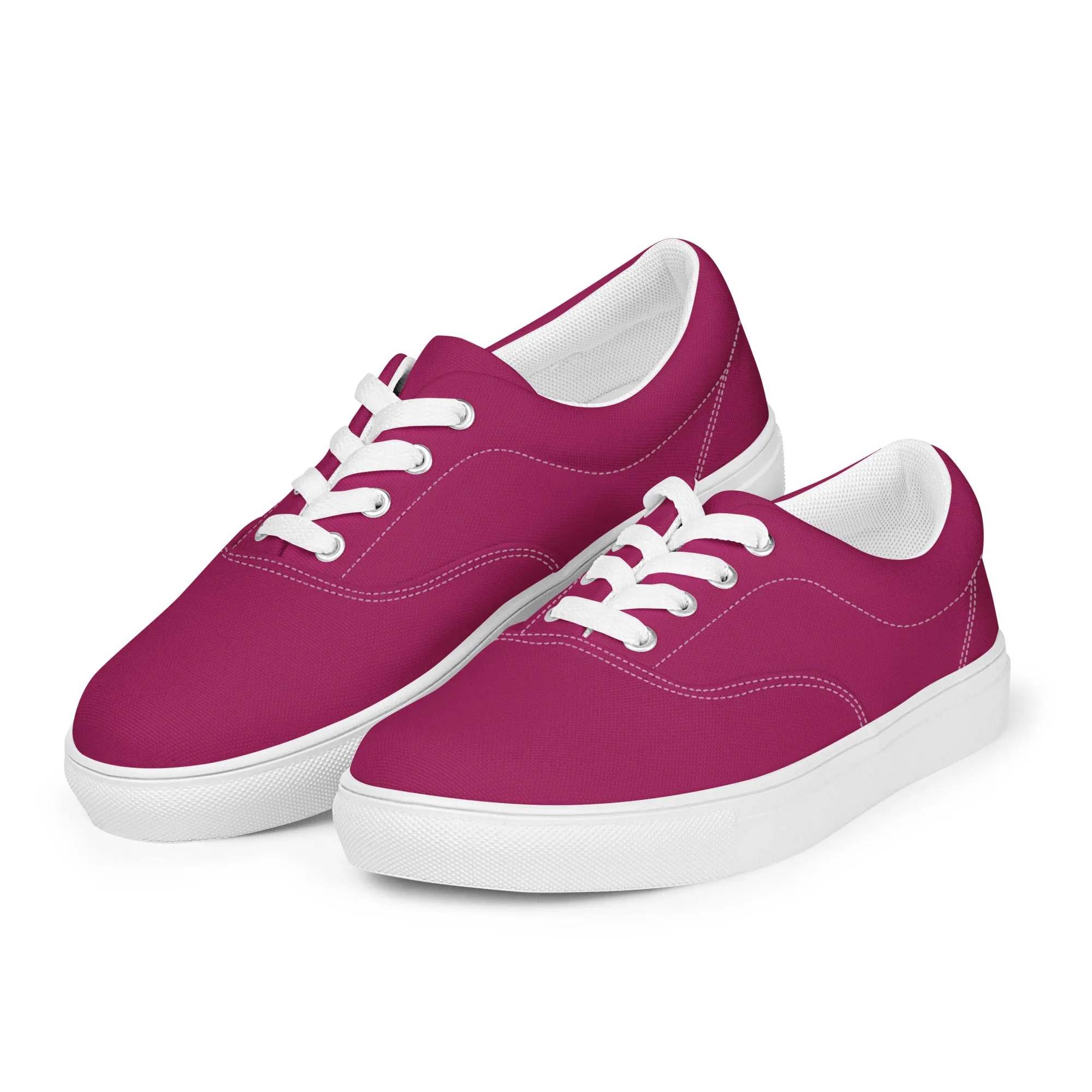 Women’s Berry Purple lace-up canvas shoes