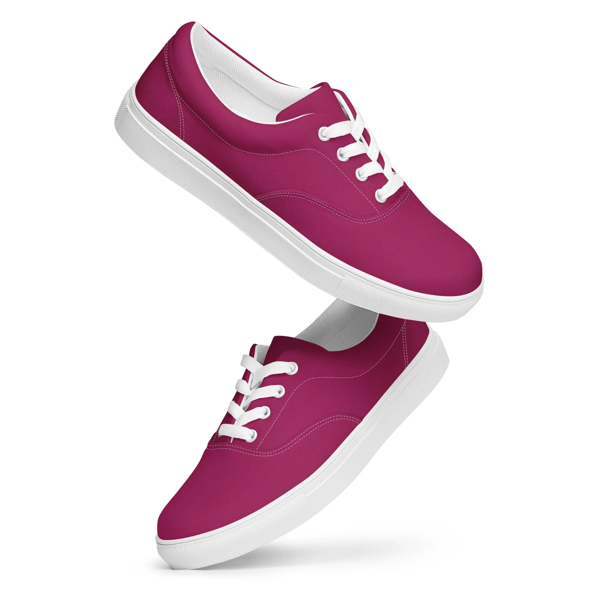 Women’s Berry Purple lace-up canvas shoes
