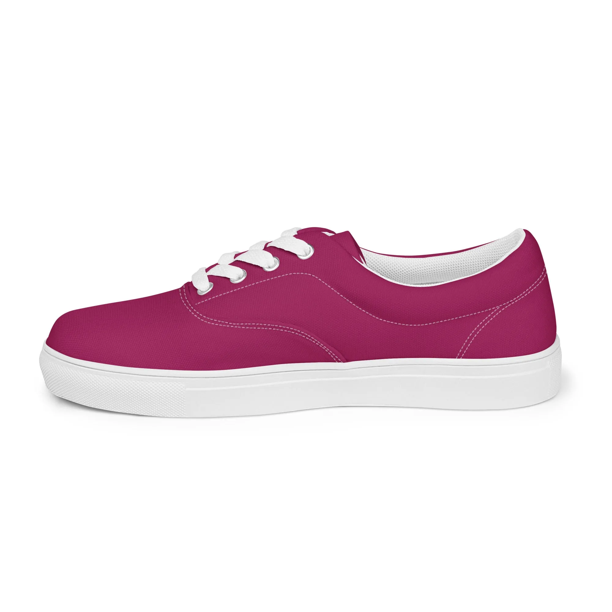 Women’s Berry Purple lace-up canvas shoes