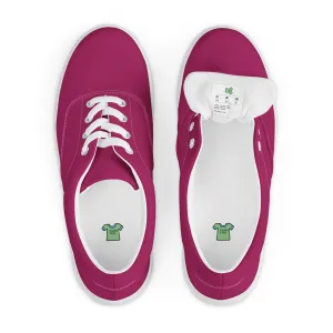Women’s Berry Purple lace-up canvas shoes