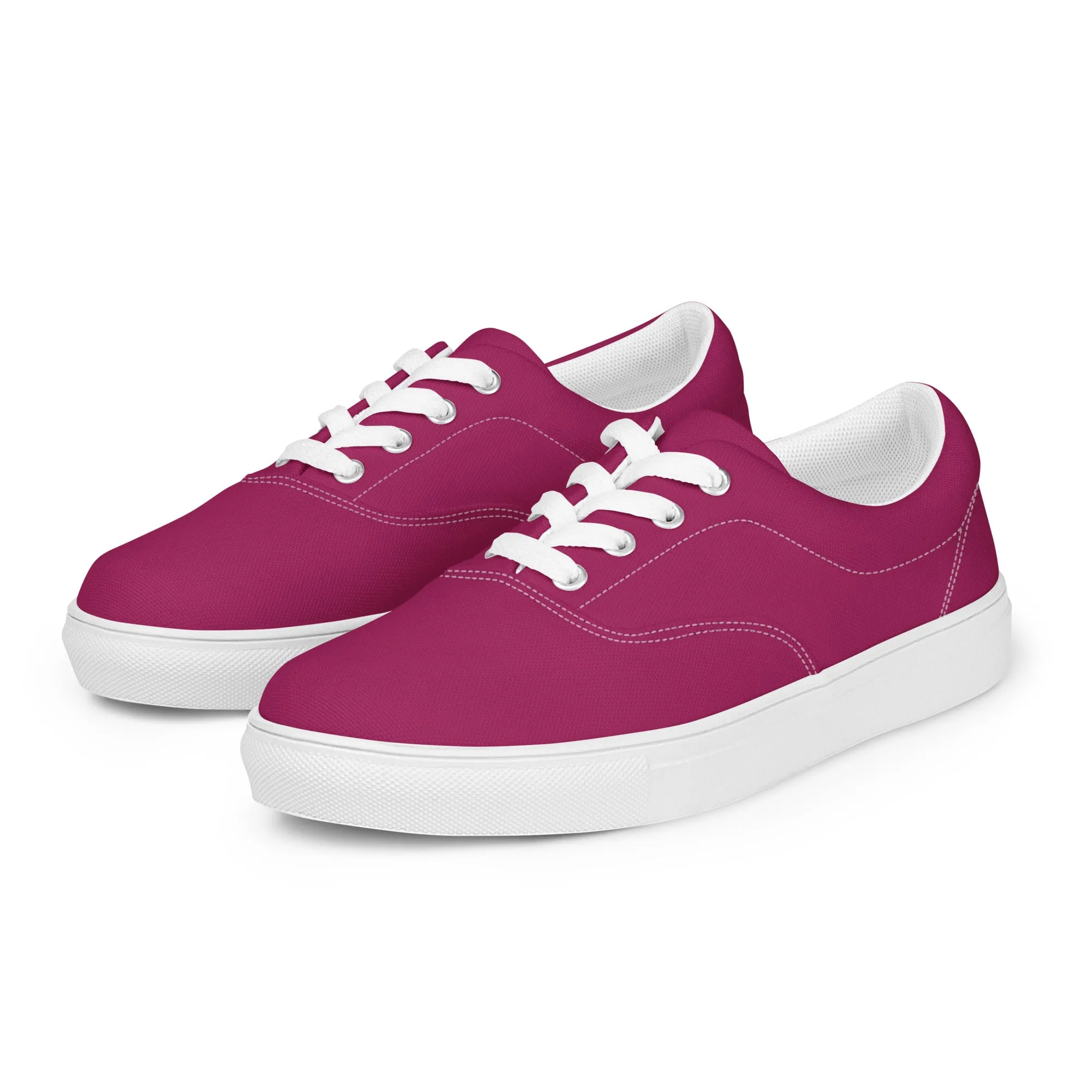 Women’s Berry Purple lace-up canvas shoes