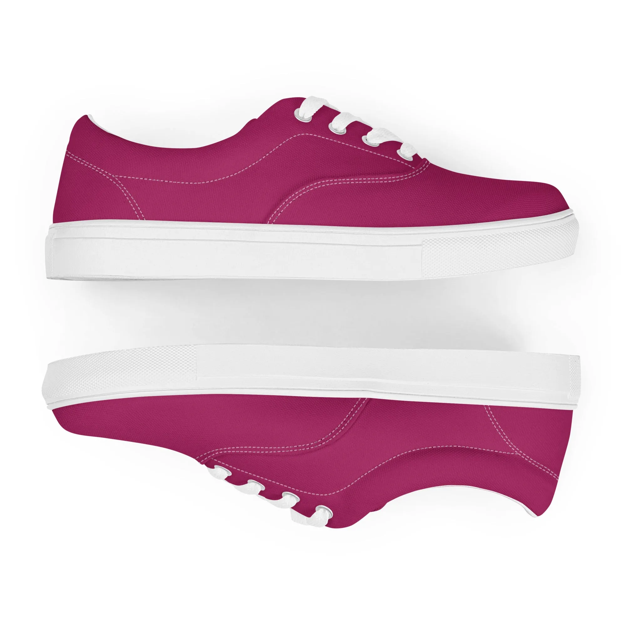 Women’s Berry Purple lace-up canvas shoes