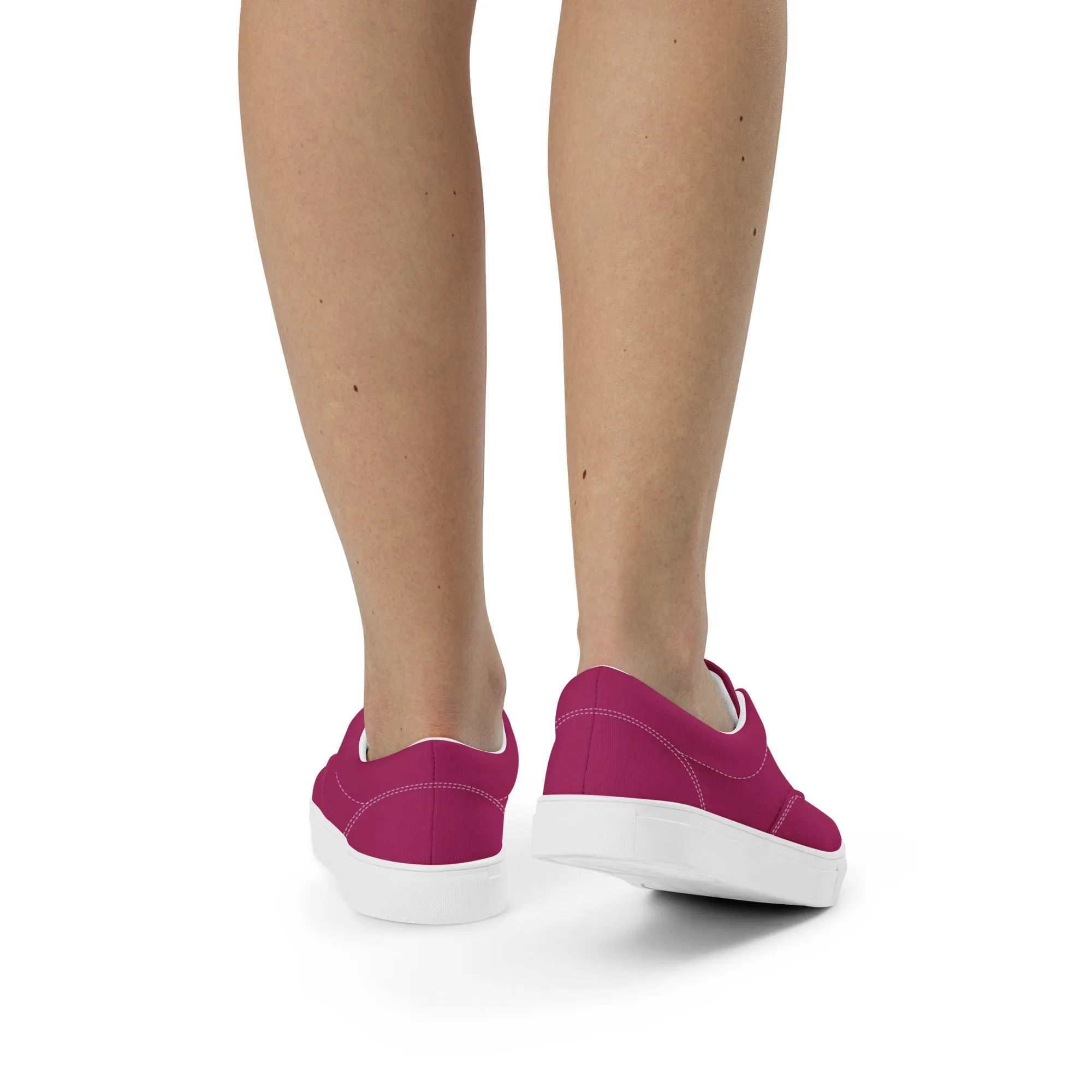 Women’s Berry Purple lace-up canvas shoes