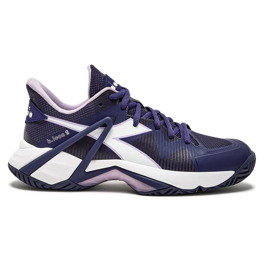 Women`s B.Icon 2 AG Tennis Shoes Astral Aura and White