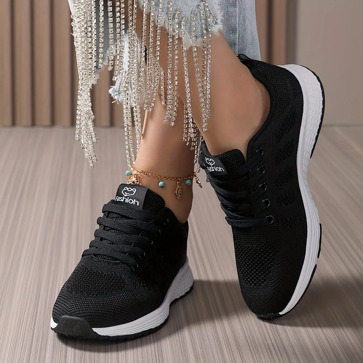 Womens Breathable Lightweight Sports Shoes for Running  Tennis