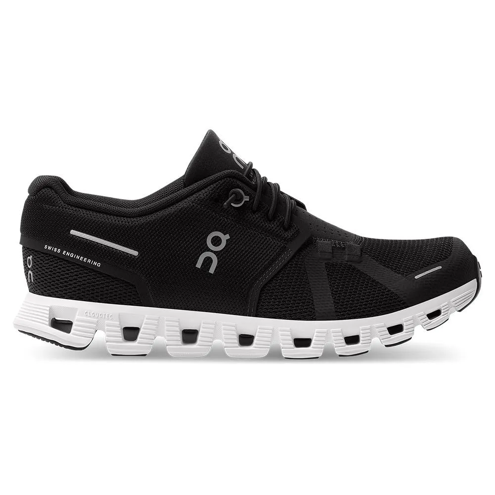 Women's Cloud 5 Running Shoes Black and White