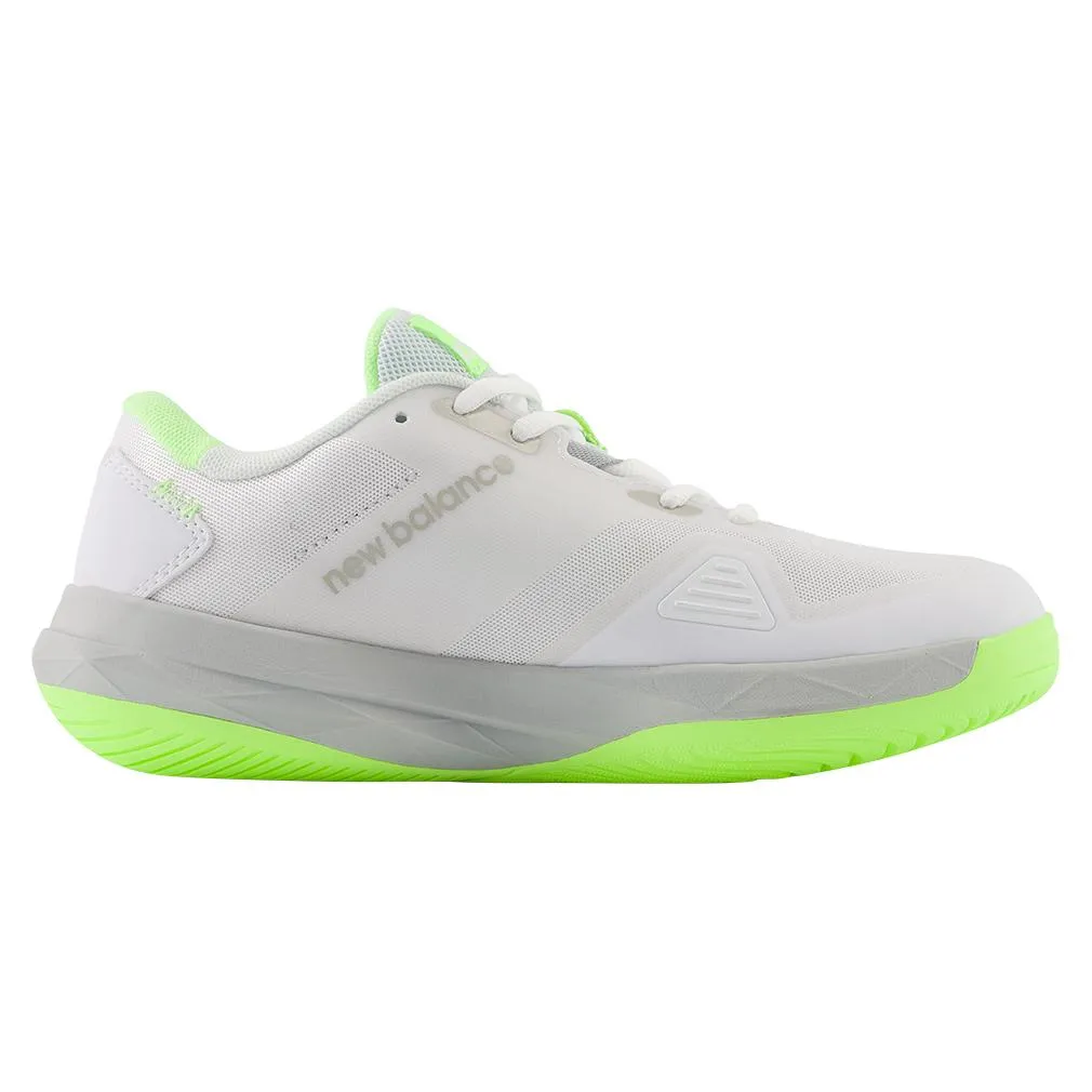 Women's FuelCell 796v4 B Width Tennis Shoes White and Bleached Lime