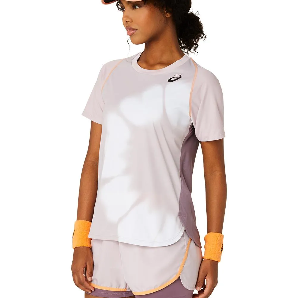 Women`s Game Short Sleeve Tennis Top Watershed Rose