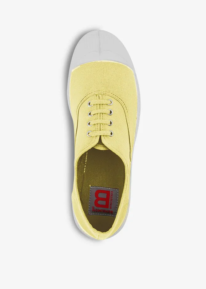 Women's Lace-up Tennis in Citron (Lemon)