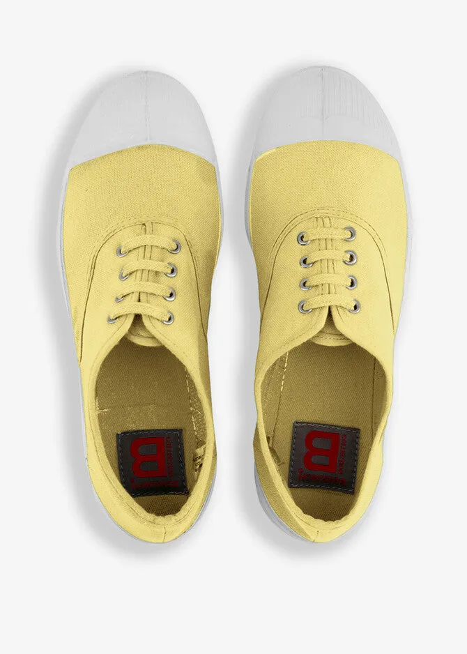 Women's Lace-up Tennis in Citron (Lemon)