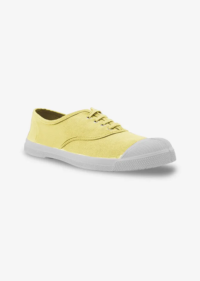 Women's Lace-up Tennis in Citron (Lemon)