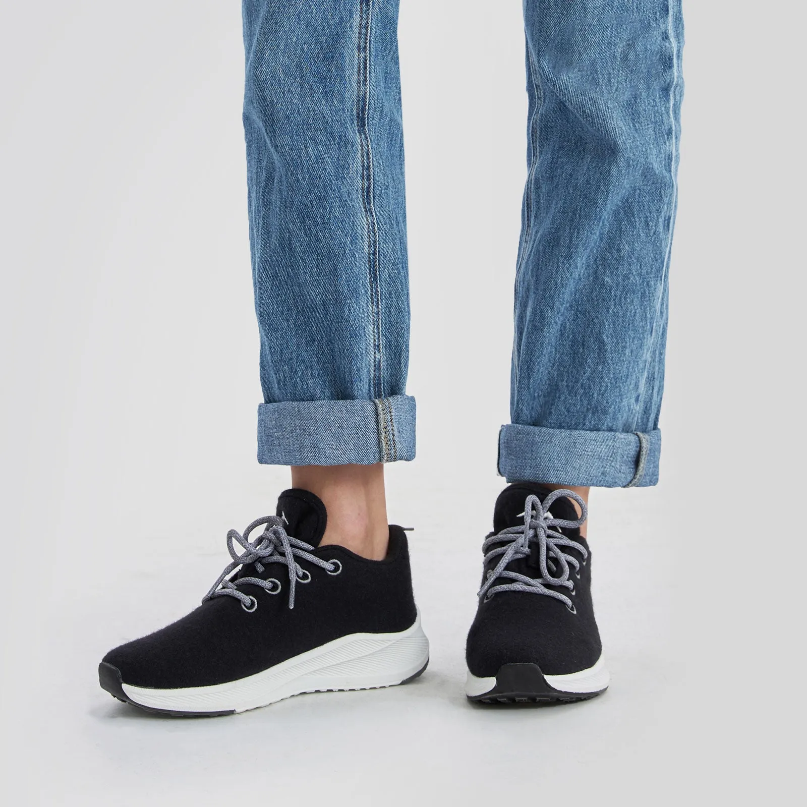 Women’s Merino Lace Up Shoes Dark Grey (U.S. Only)