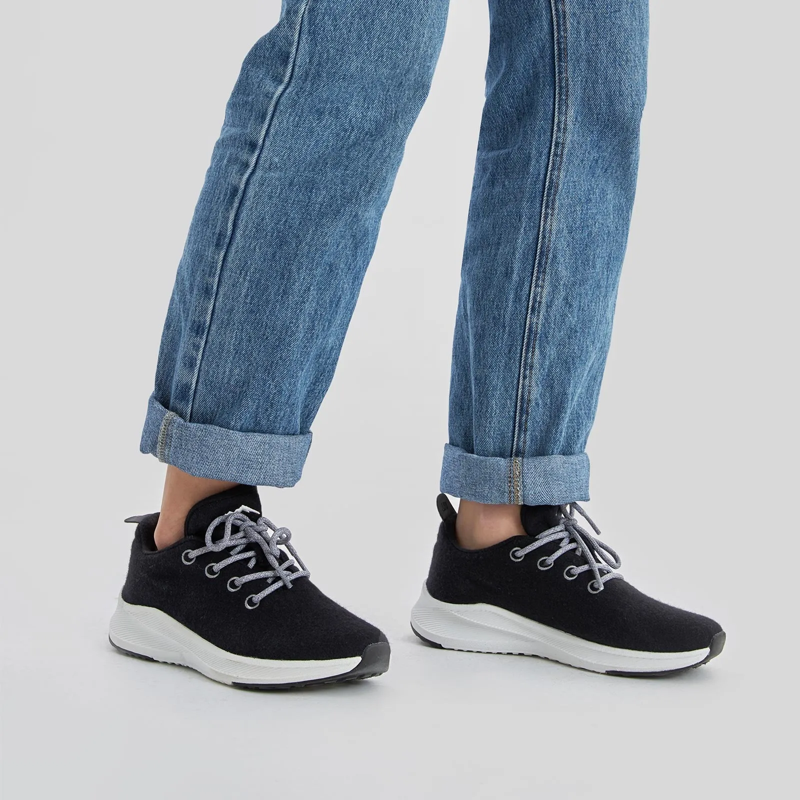 Women’s Merino Lace Up Shoes Dark Grey (U.S. Only)