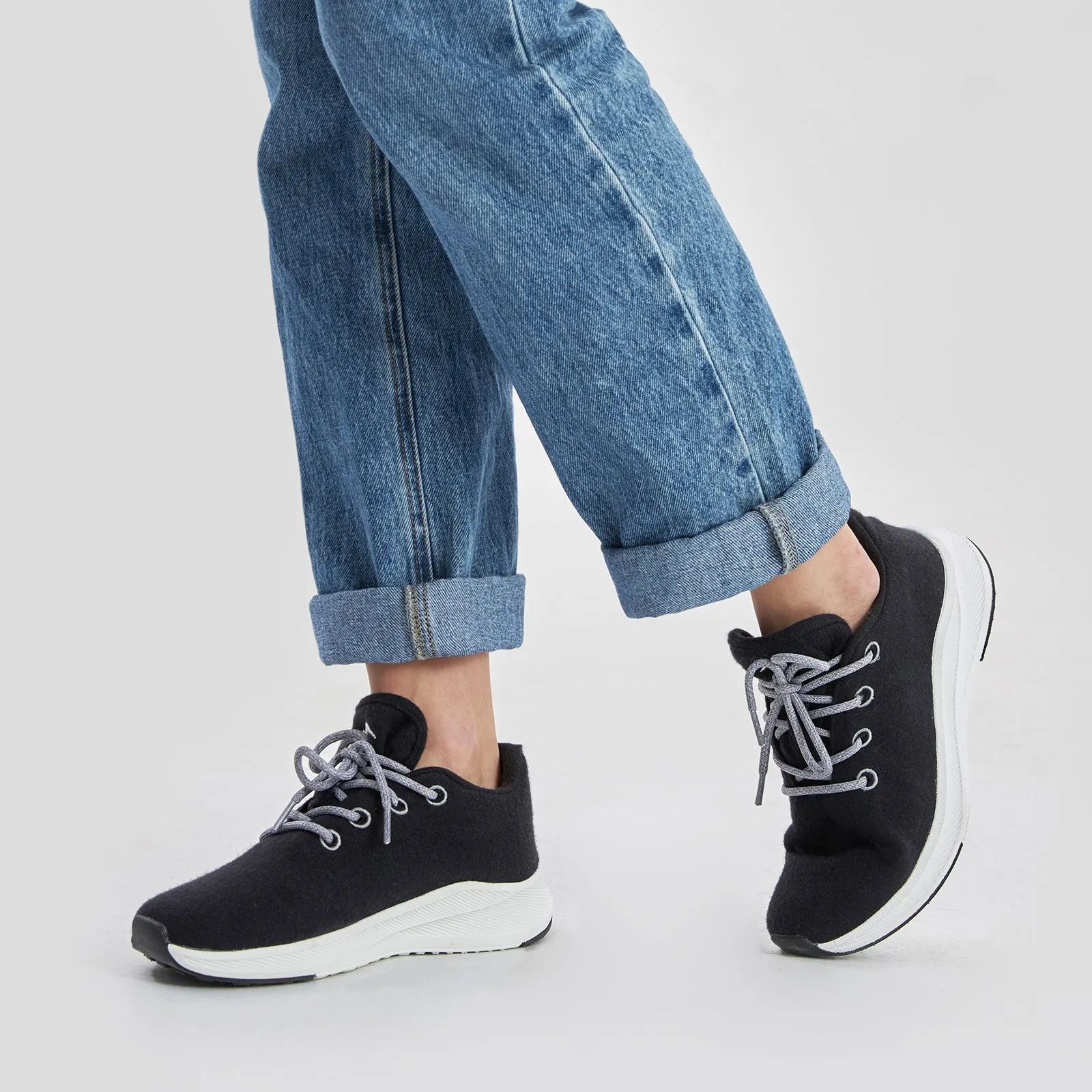 Women’s Merino Lace Up Shoes Dark Grey (U.S. Only)